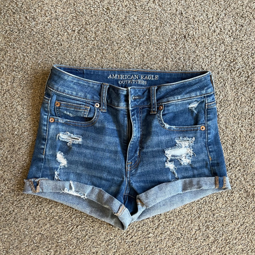 American Eagle Super Stretch Hi Rise Shorts